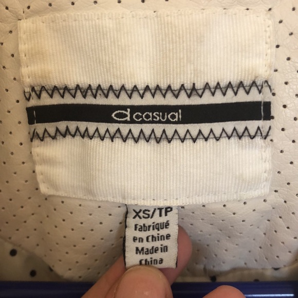 Size S white dynamite leather jacket - Picture 4 of 7